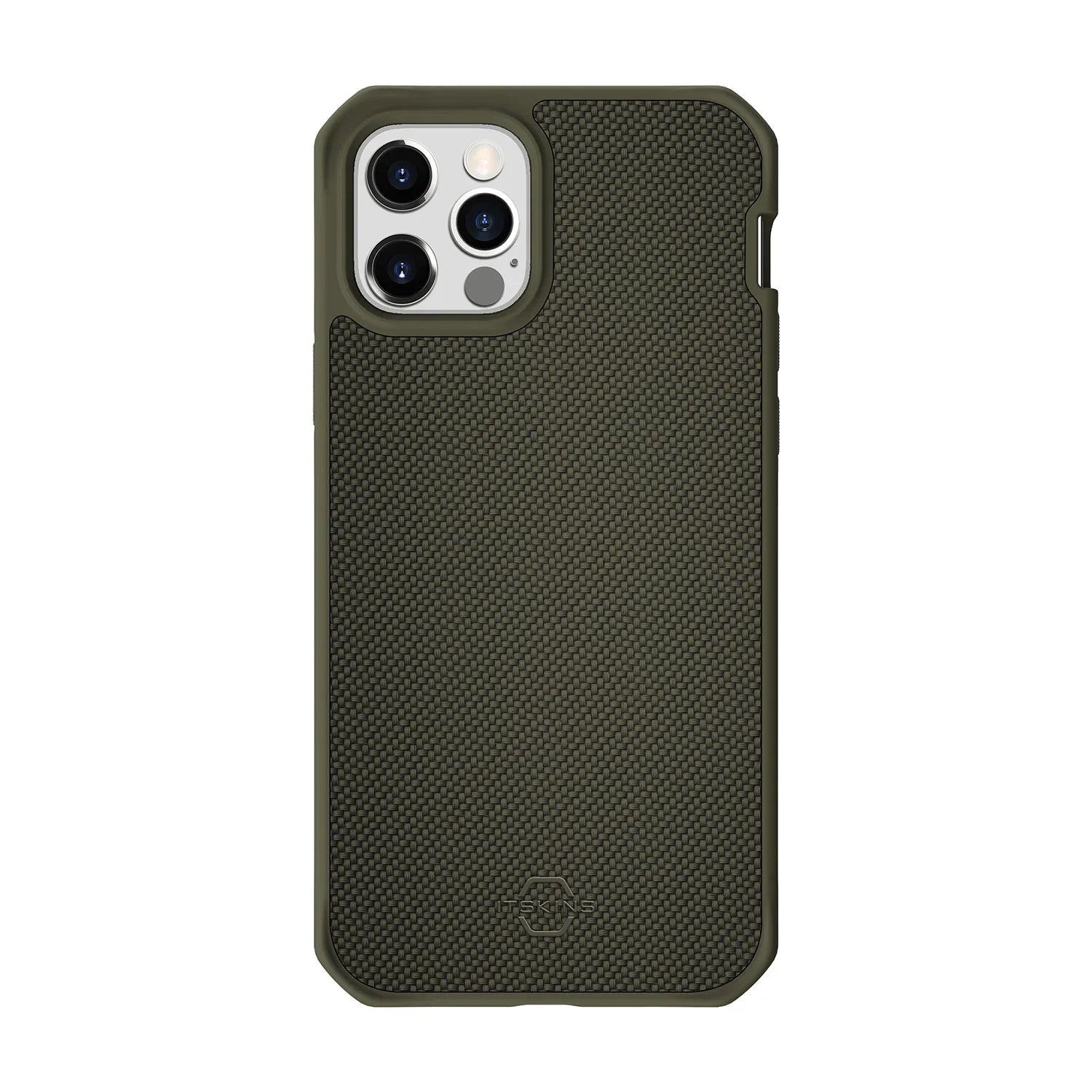 Itskins Hybrid Ballistic iPhone 12 Pro Max Magsafe Case -Kaki - Tashqila Itskins Hybrid Ballistic iPhone 12 Pro Max Magsafe Case -Kaki - Tashqila